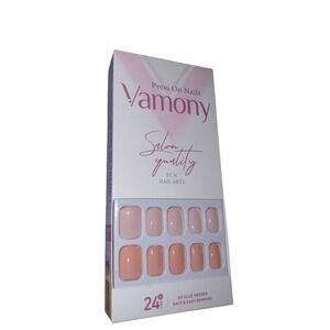 Vamony Salon Quality Press On Nails No Glue Needed